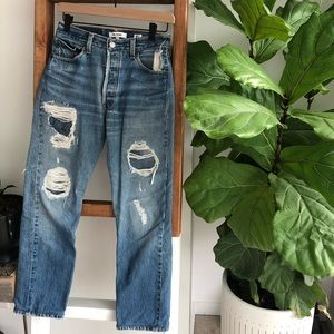 RE/DONE High Rise Crop - 25